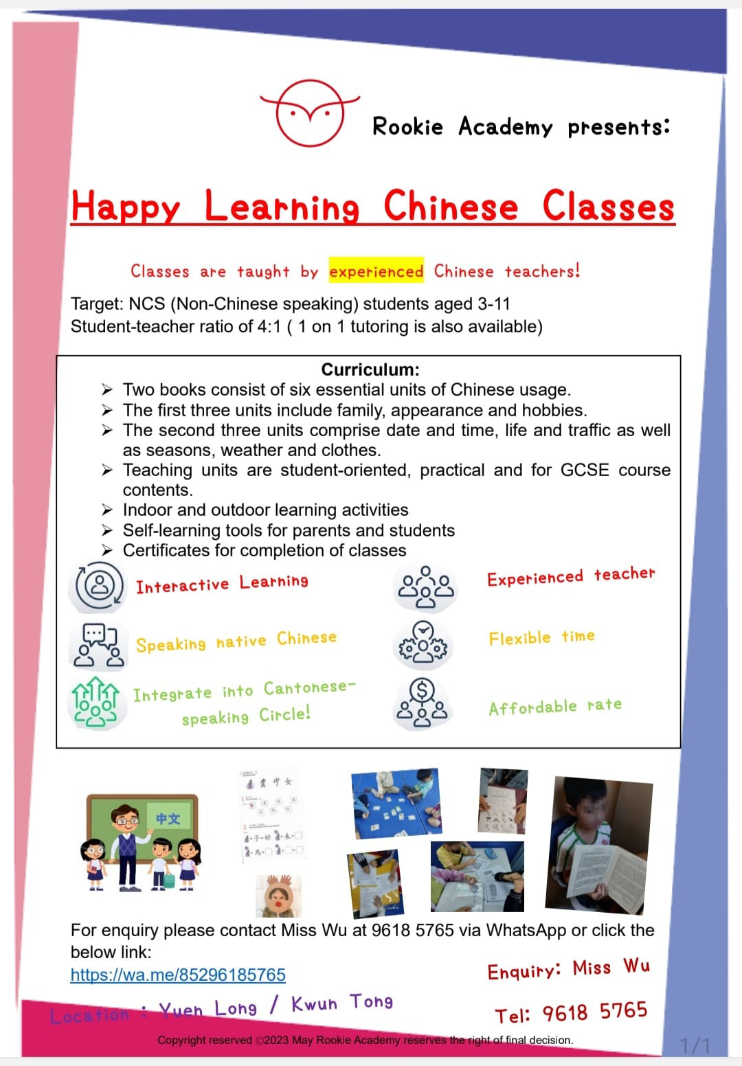 Happy Learning Chinese Classes